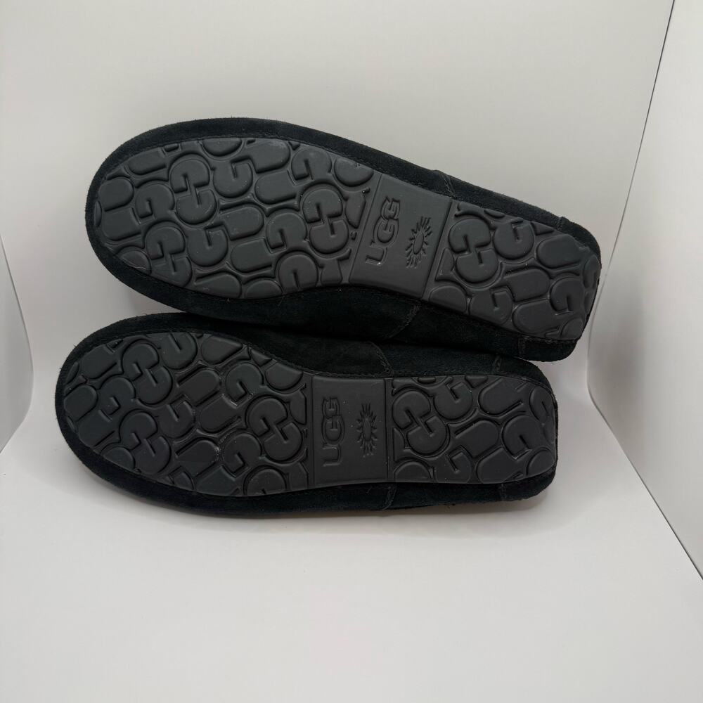 UGG Men’s‎ Ascot Black Suede Slip On Loafer Slippers- Size 9 - Picture 5 of 6